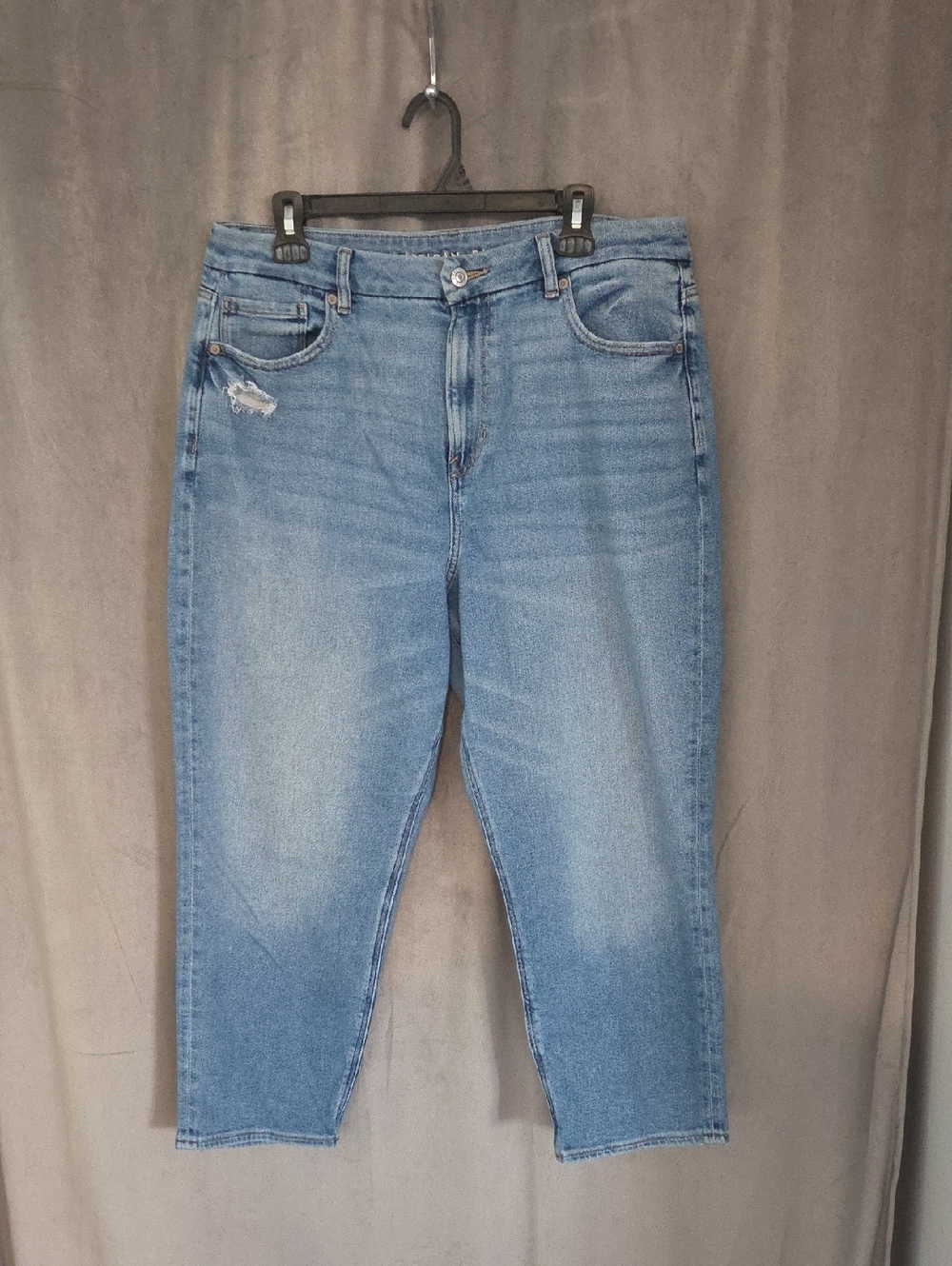 American Eagle Outfitters Size 16 Light Blue Cropped Ankle Jeans